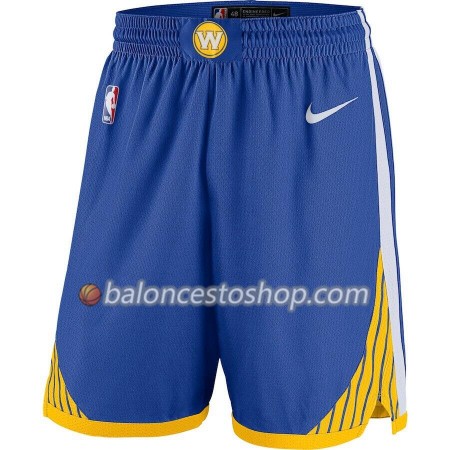 Golden State Warriors Hombre Pantalones Royal 2018-19 Nike Swingman